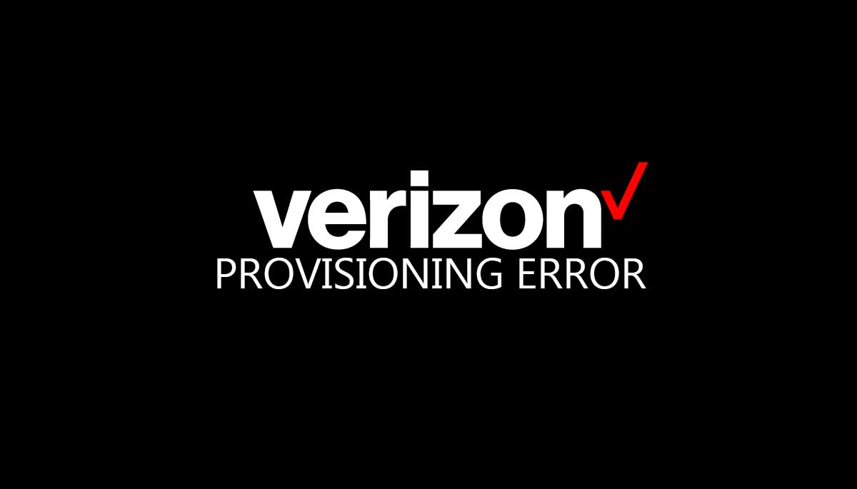 verizon provisioning error